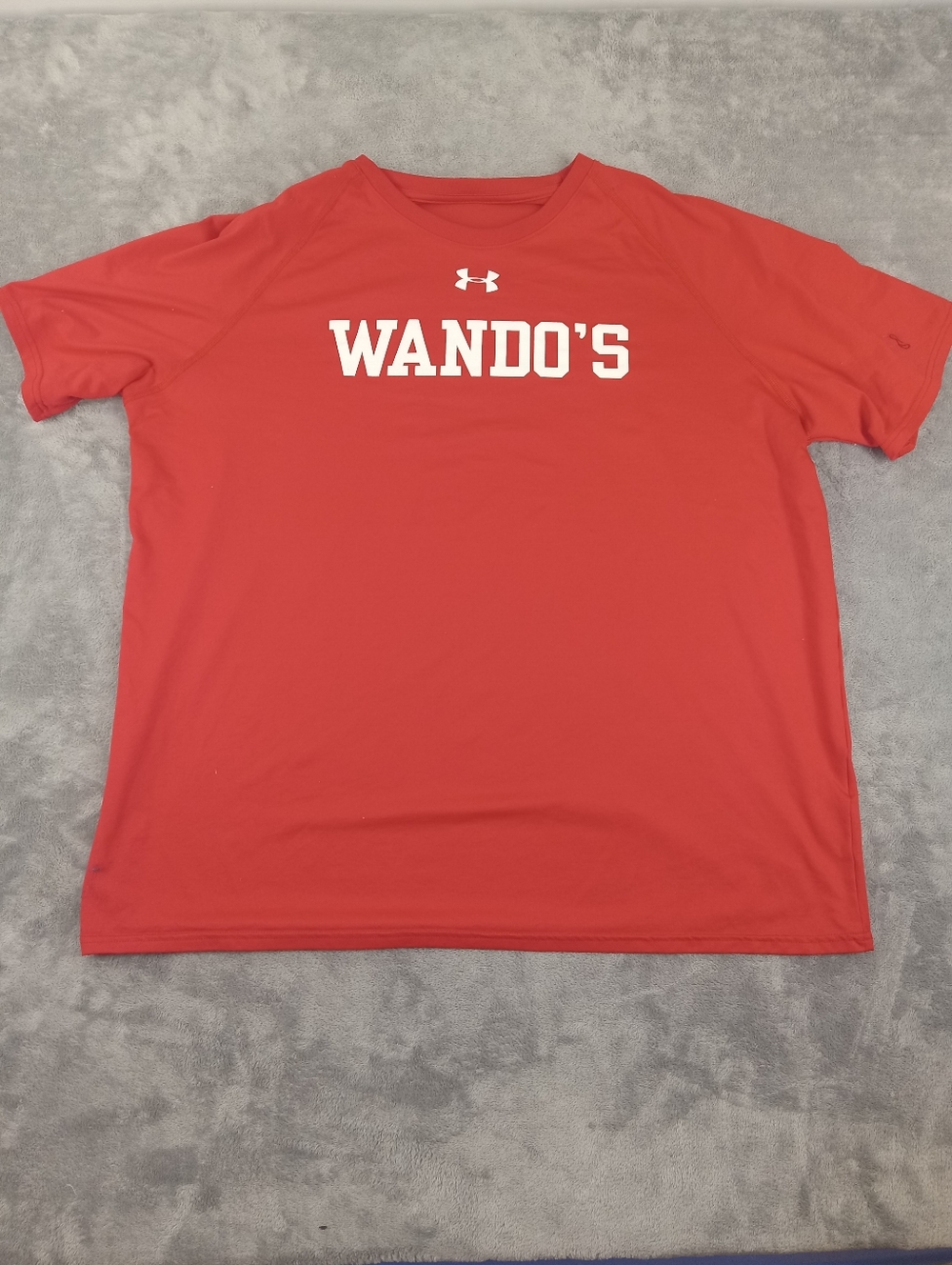 Under Armour Red WANDO'S Logo Short Sleeve Performance Tee